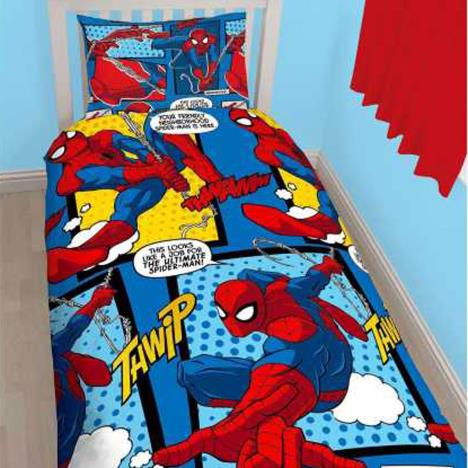 Marvel Spider-Man Web Head Reversible Single Duvet Cover Bedding Set Extra Image 2